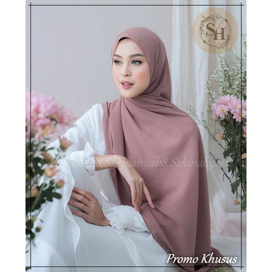 PROMO Pashmina Ceruty Babydoll 200x75 cm jahit tepi CHAPTER1