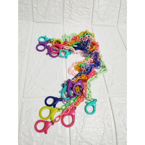 MS16 Masker Strap Rantai Warna Polos