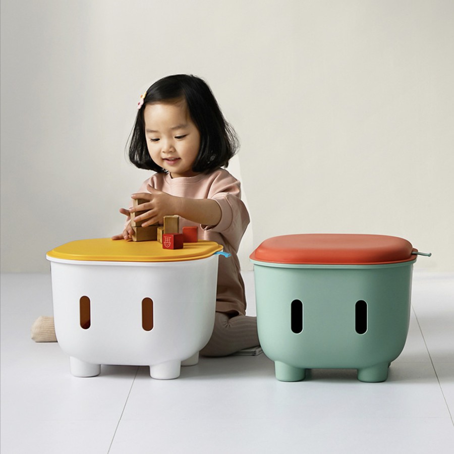 UCHII Omocha HAKO Toy Table Storage Box Kid Stool | Kotak Kursi Mainan