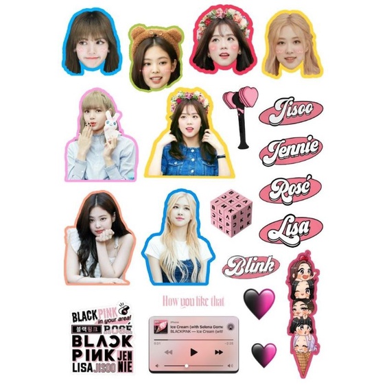 

(COD) Sticker blackpink member pop jennie lisa rose jisoo aesthetic journaling