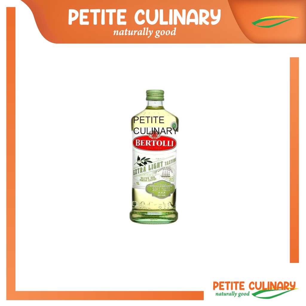 

PETITE BERTOLLI EXTRA LIGHT OLIVE OIL 1L - MINYAK GORENG SEHAT PREMIUM