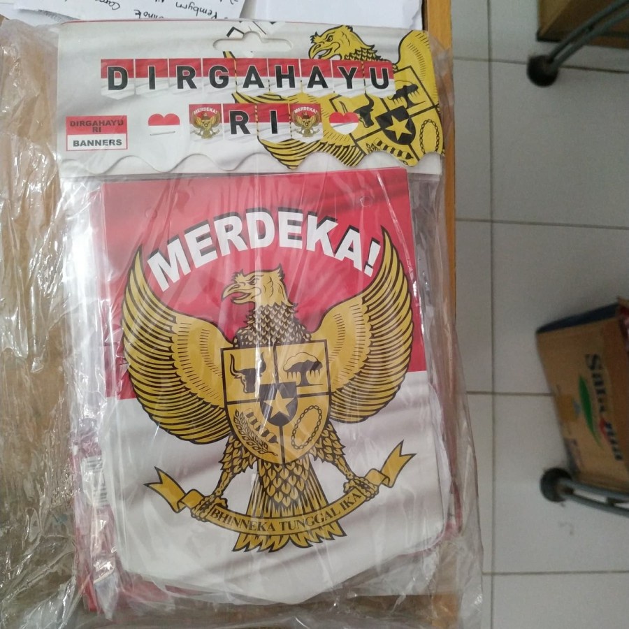 BANNER GANTUNGAN GARLAND MERDEKA REPUBLIK INDONESIA 3 M KEMERDEKAAN