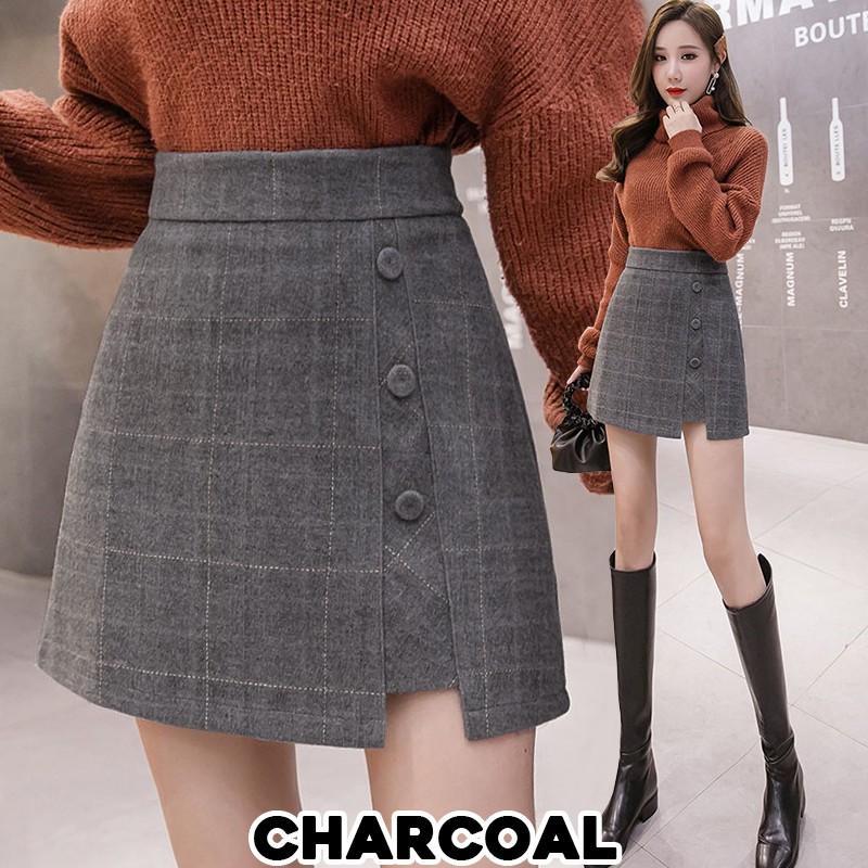 KARAKOREA 827 Minju Skirt/Rok Mini/Autumn Skirt/Rok Pendek/Rok korea/Rok Autumn//Rok Winter/Rok Korea Skirt