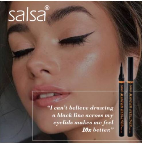 * NCC * Salsa Master Eyeliner Pen - Bold Eyeliner Cair Hitam - Eyeliner Spidol Waterproof