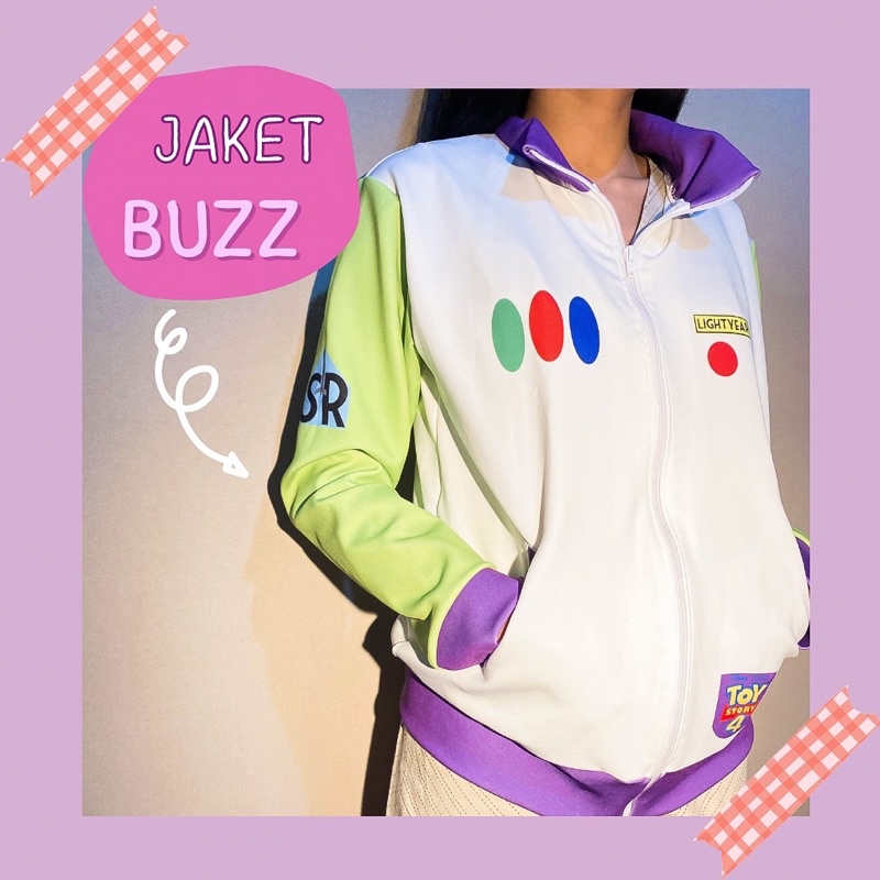 JAKET BUZZ LIGHTYEAR TANPA HOODIE UNISEX