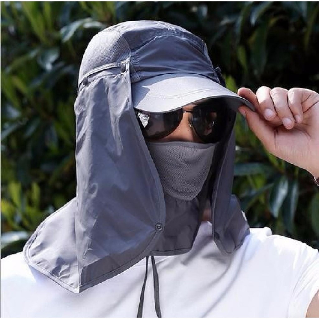 Topi Memancing Tentara Jepang Anti UV Matahari || Fashion Pria Barang Unik Murah Lucu Import - MH011