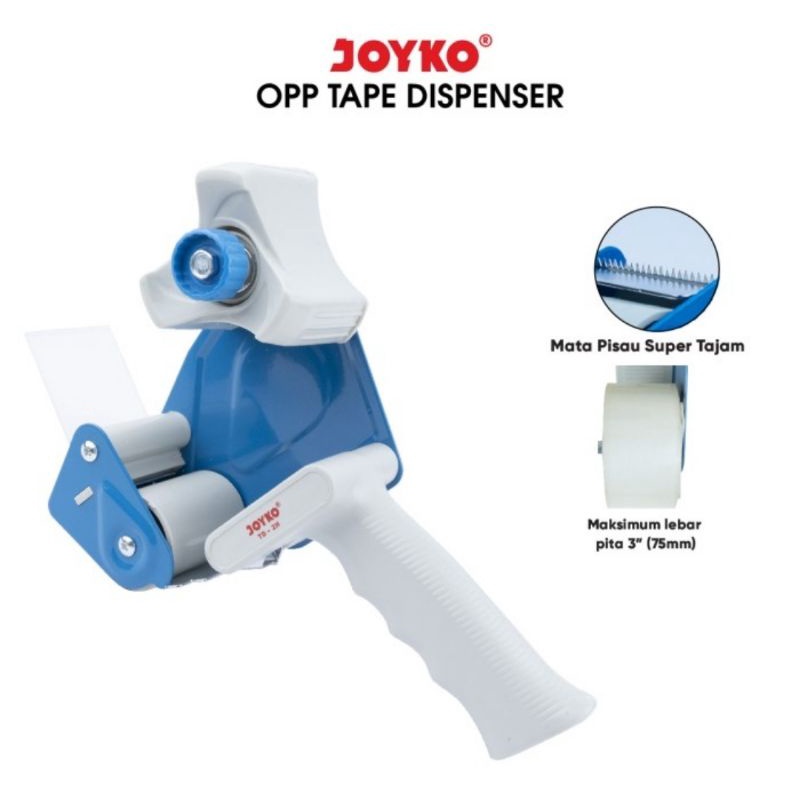 

Joyko Tape Cutter TD-2H (Handle) - Tape Dispenser - Tempat Lakban