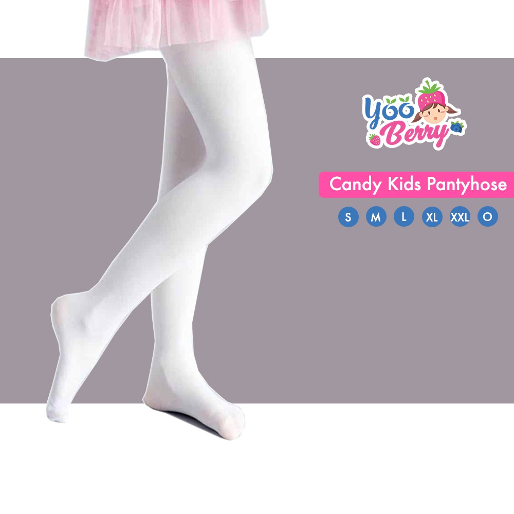 YooBerry Candy Kids Pantyhose Stocking Legging Anak White Putih Berry Mart