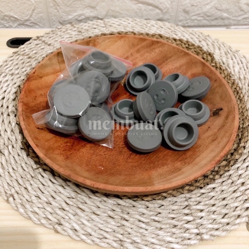 Tutup Botol Karet 100ml - Tutup Botol Asi Steril