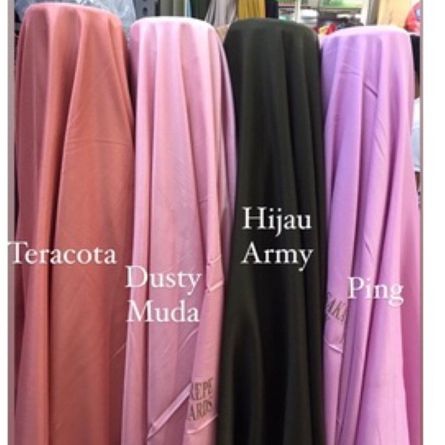 Bahan moscrepe/Kain moscrepe/putih