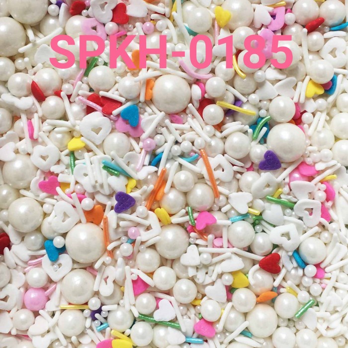

SPKH-0185 SPRINKLES SPRINKLE SPRINGKEL 500GR MIX PUTIH RAINBOW BEST SELLER