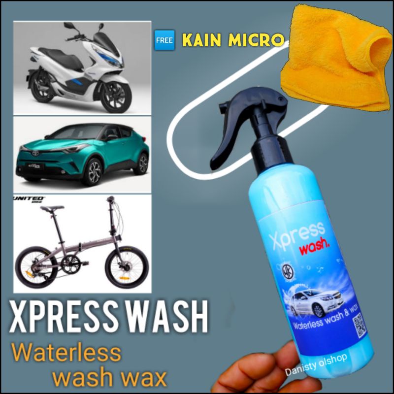 Xpresswash cuci tanpa air 250 pembersih sepeda pembersih motor cuci mobil