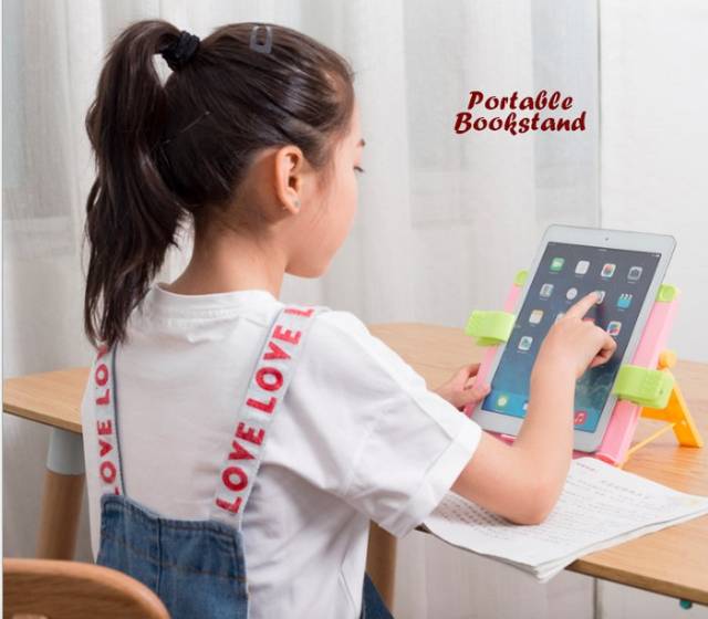 Portable bookstand alat sandaran buku , tab, ipad