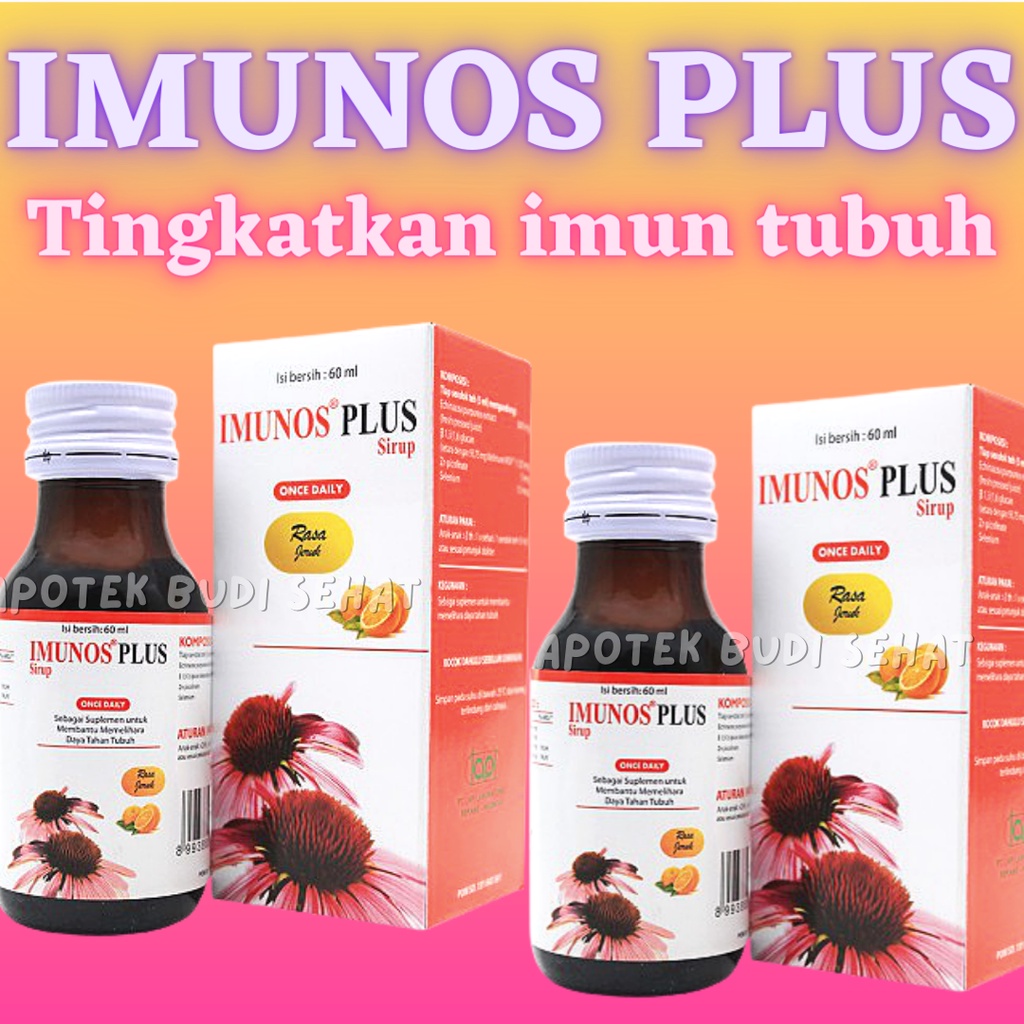 Imunos Plus Sirup VItamin Anak Jaga Imun Tubuh Anak Zinc Anak