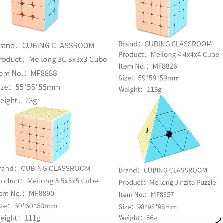 ❇ Rubik 3x3 MoYu Meilong Magic Cube 3x3x3 Speed Cube ✽