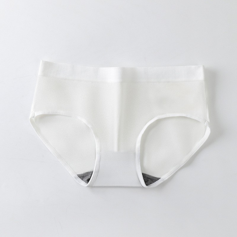 BEE - Celana Dalam Mid Waist Cd Polos Bahan Katun Import Undies Premium 014-PUTIH
