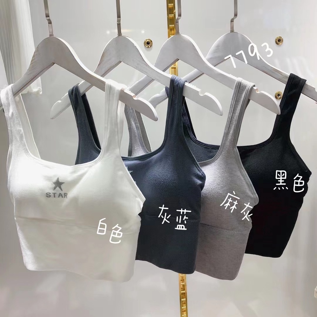 SEXYLADIES Tanktop Sport Bra Wanita Crop top Gym import stylish