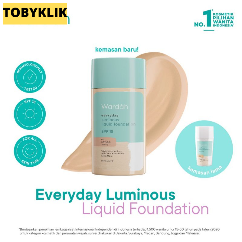 Wardah Everyday Luminous Liquid Foundation 40 ml