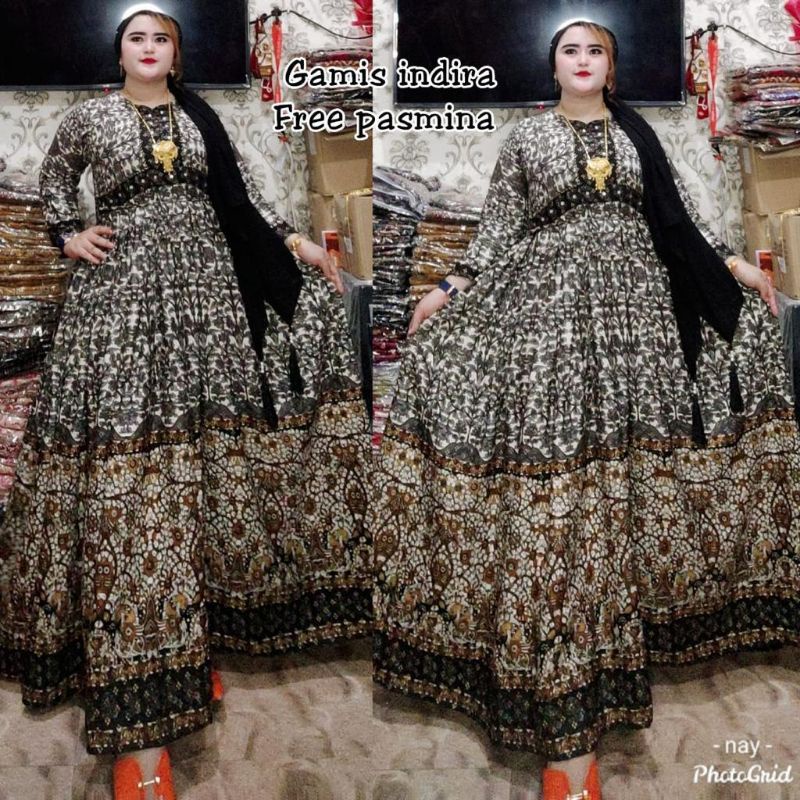 Gamis indira free pashmina