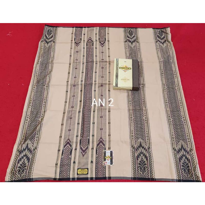 Sarung WADIMOR JACQUARD ANTIK Seri Putih & Warna
