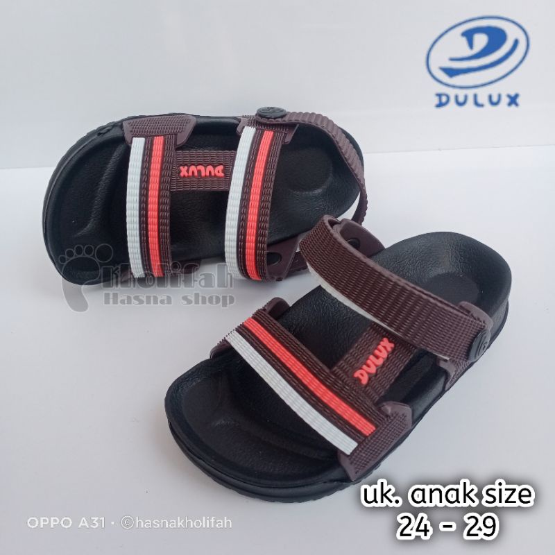 sandal gunung anak terbaru casual keren size 24-29 dulux 296d-nw