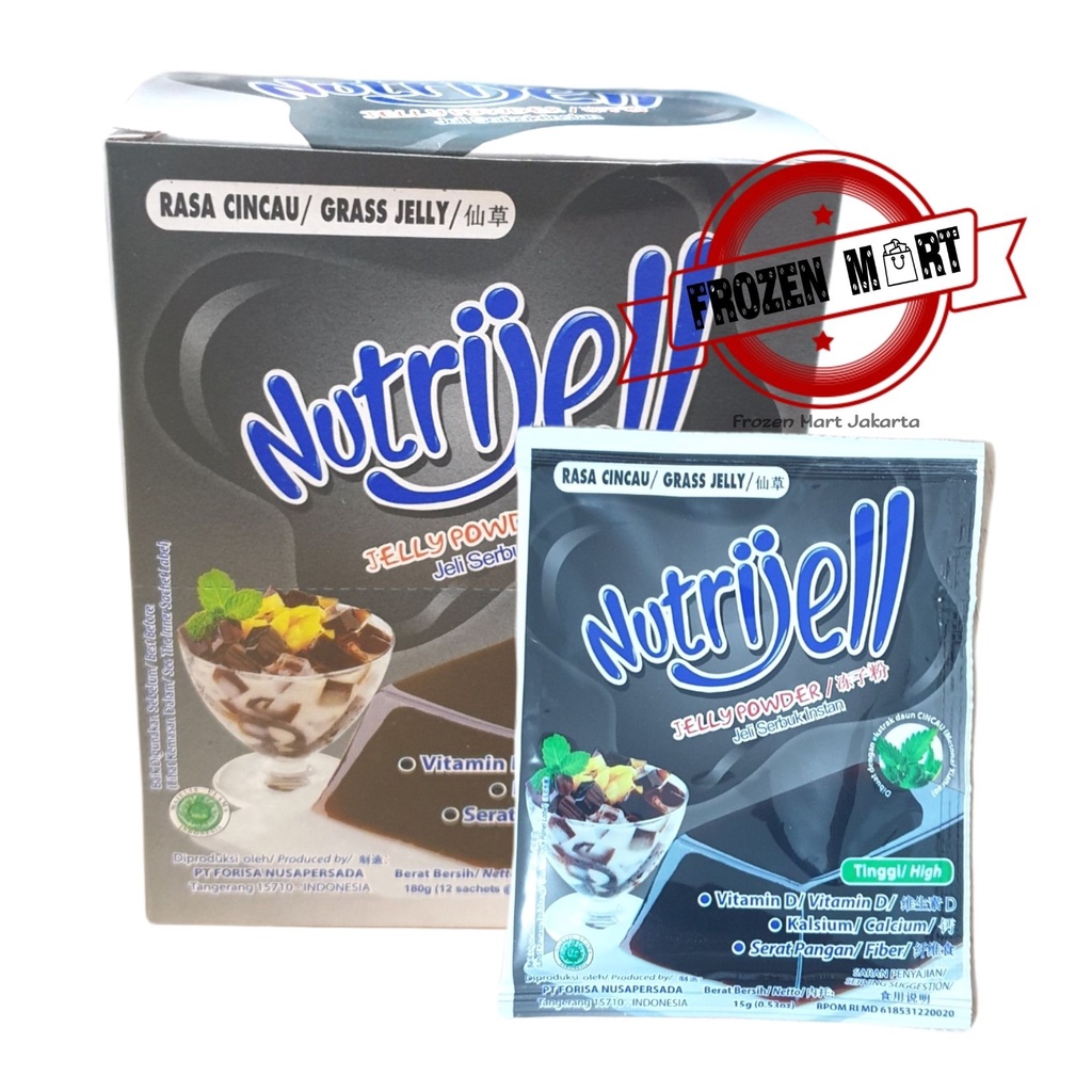 NUTRIJELL Cincau / Agar Agar Instant / Konnyaku Jelly Powder 15 Gr / Nutrijell Jelly Powder