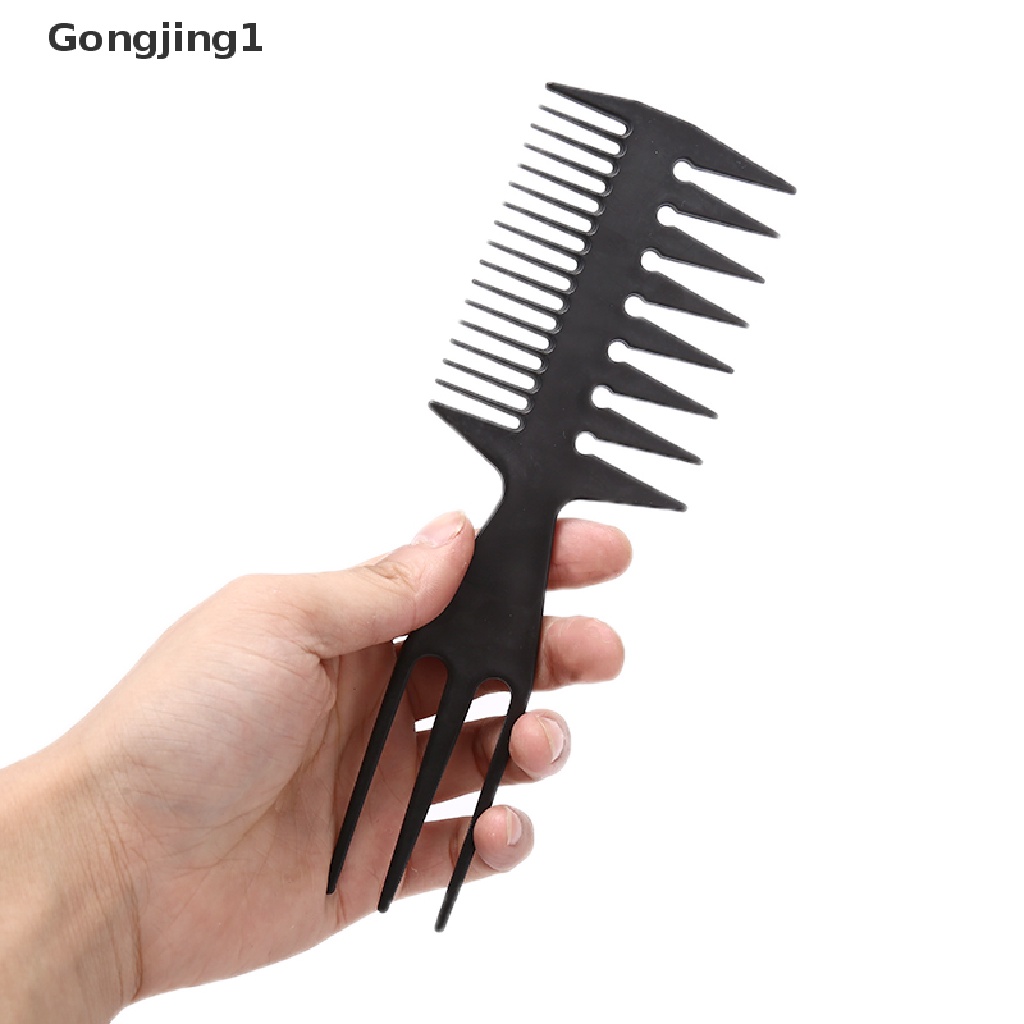 Gongjing1 Sisir Brush Dengan Gagang Kayu Untuk Salon / Barber