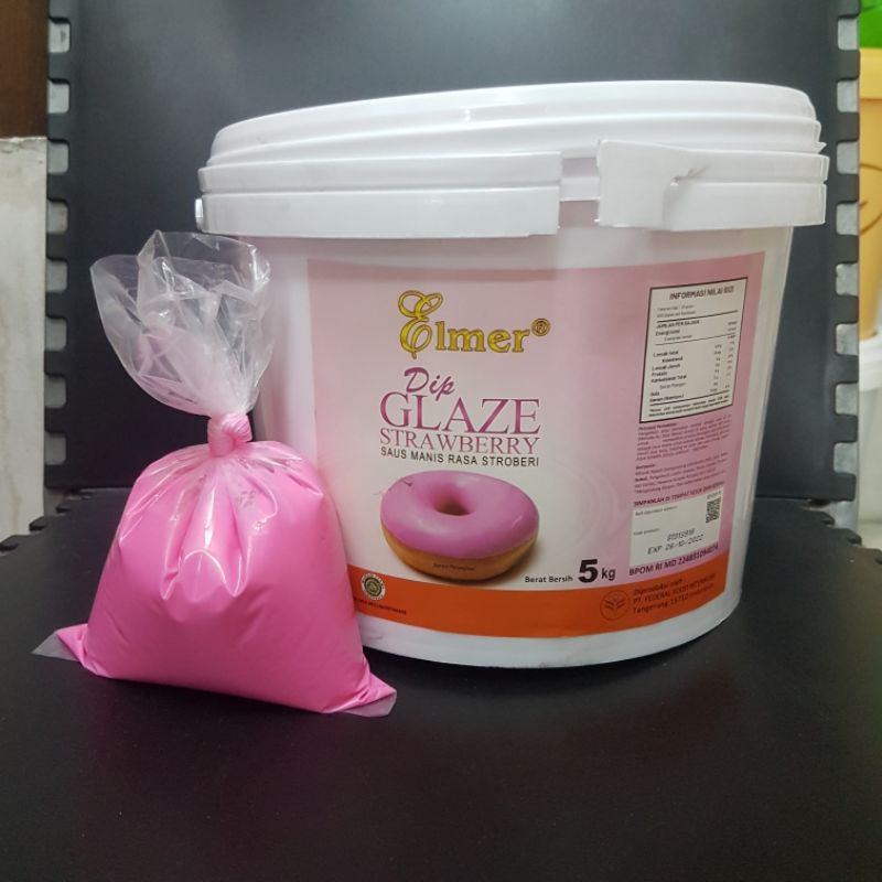 

Elmer Glaze Strawberry Selai Stroberi Repack Timbangan (250gr, 500gr)