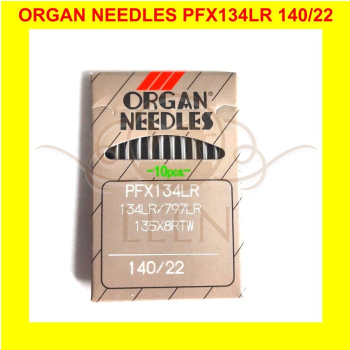 Jarum ORGAN PFx134LR 22 / DPx134LR Needles Jahit Kulit ORI Japan LEEN