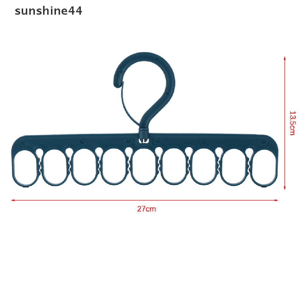 Sunshine Rak Gantung Pengering Kaos Kaki / Pakaian Anti Angin Dengan 9 Lubang