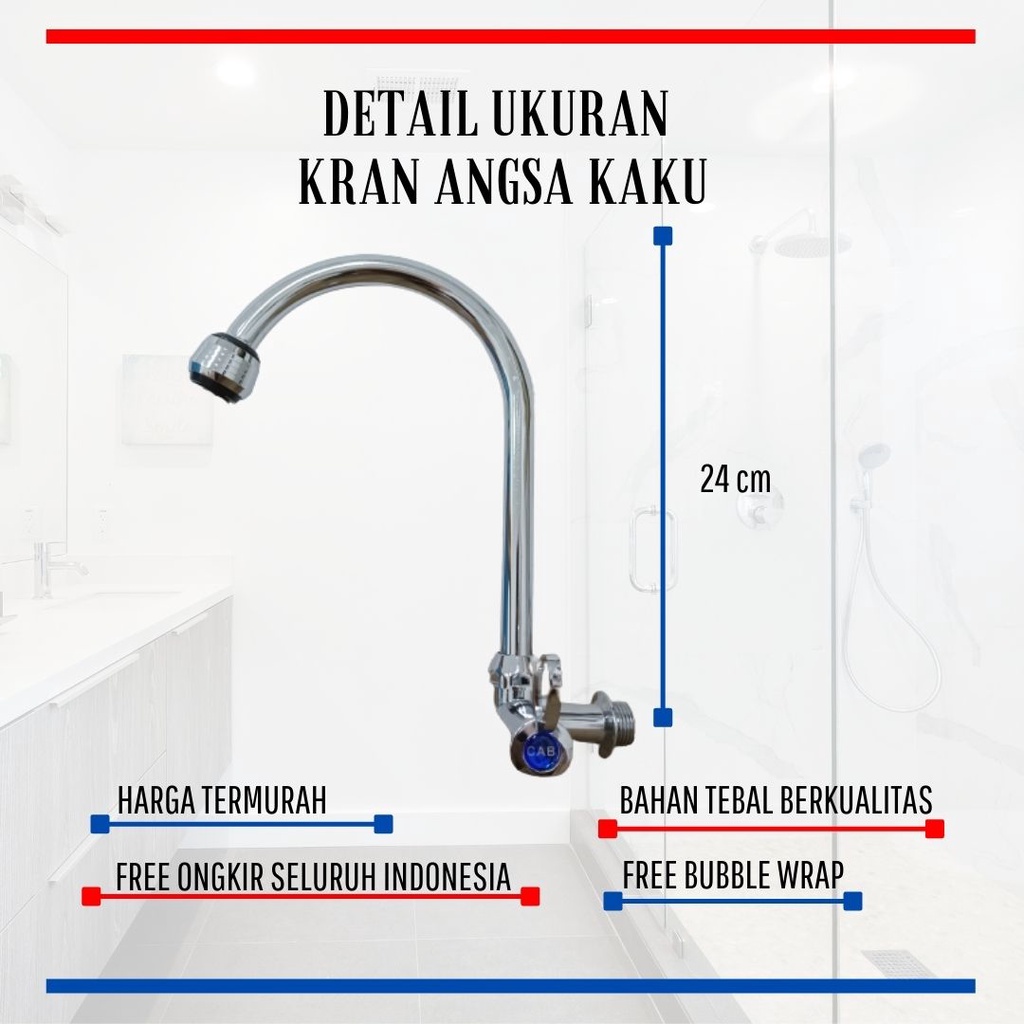 Kran wastafel cuci piring kaku sink dapur kran air engkol