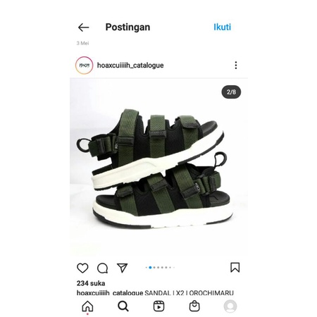 sandal gunung hoax footwear likenew with box