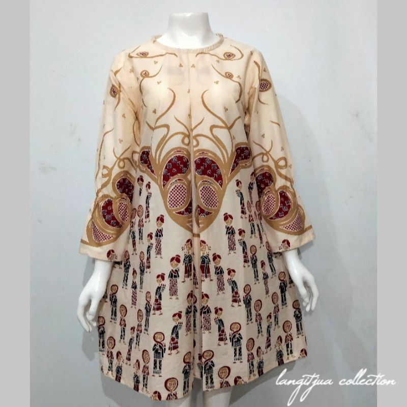 TUNIK CANDRA DEWI Size S M L XL XXL | DRESS BATIK ASLI SOLO