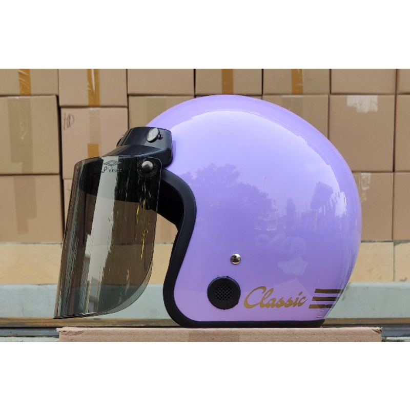 Helm Bogo Classic Helm Bogo Wanita Helm Retro SNI