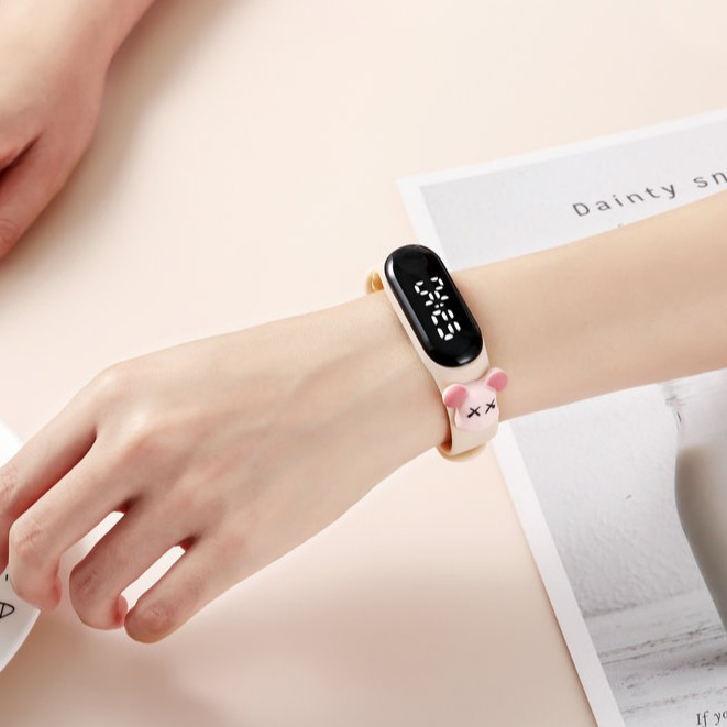 MoonLand JT203 Jam tangan anak  Elektronik Tahan Air IP67 Motif Kartun Anak Laki-laki Perempuan LED-1