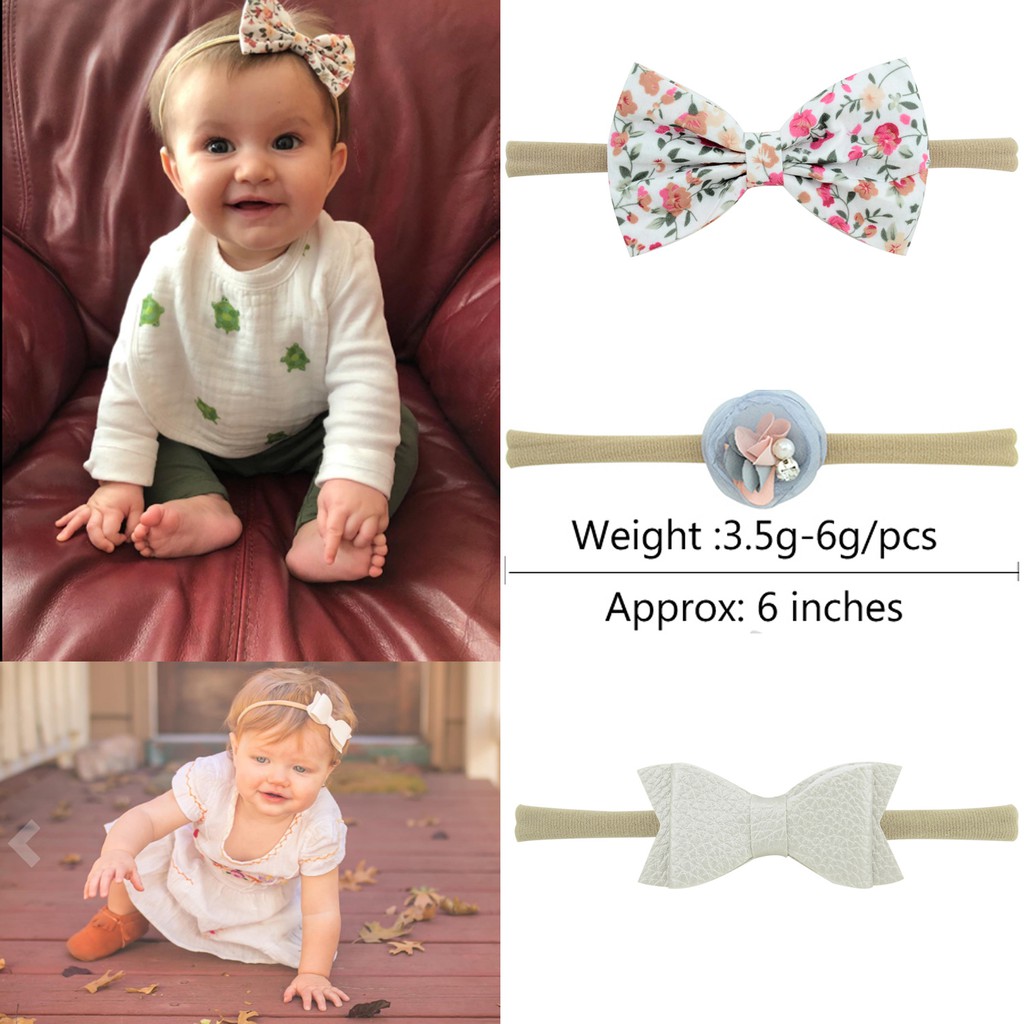 Bayi Perempuan Ikat Kepala Bunga Anak anak Ikatan Simpul 