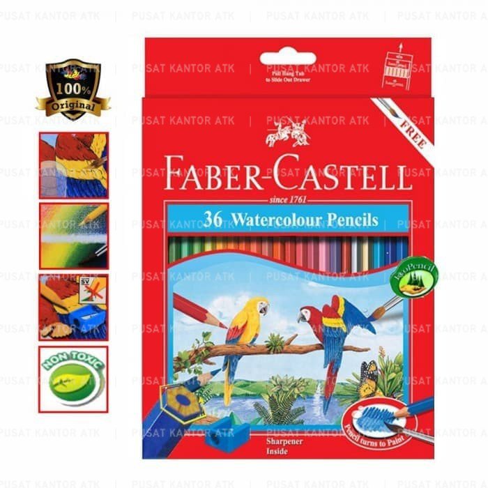 

Pensil Warna Faber Castell 36 Watercolour grosir ecer Mewarnai Gambar