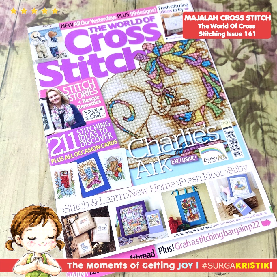 Buku Majalah Sulam Kristik Strimin The World Of Cross Stitching 161