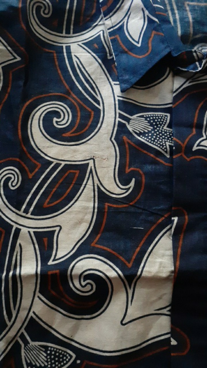 Tey-17 Batik Wanita Asj Sa Hrb026 Kenongo Kemeja Tosca Pendek