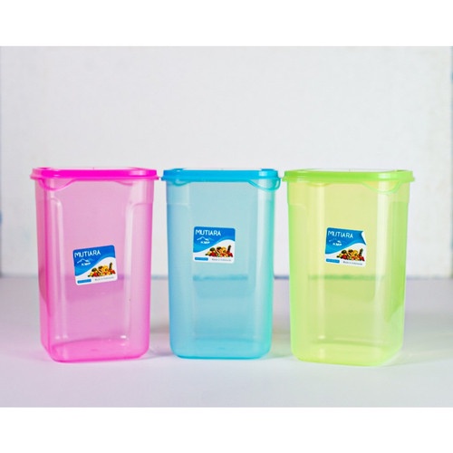 Toples kotak Kue Kering / Toples Warna Kue / Toples Bumbu Toples Serbaguna 500ml / Toples 800ml / Toples 1 Liter