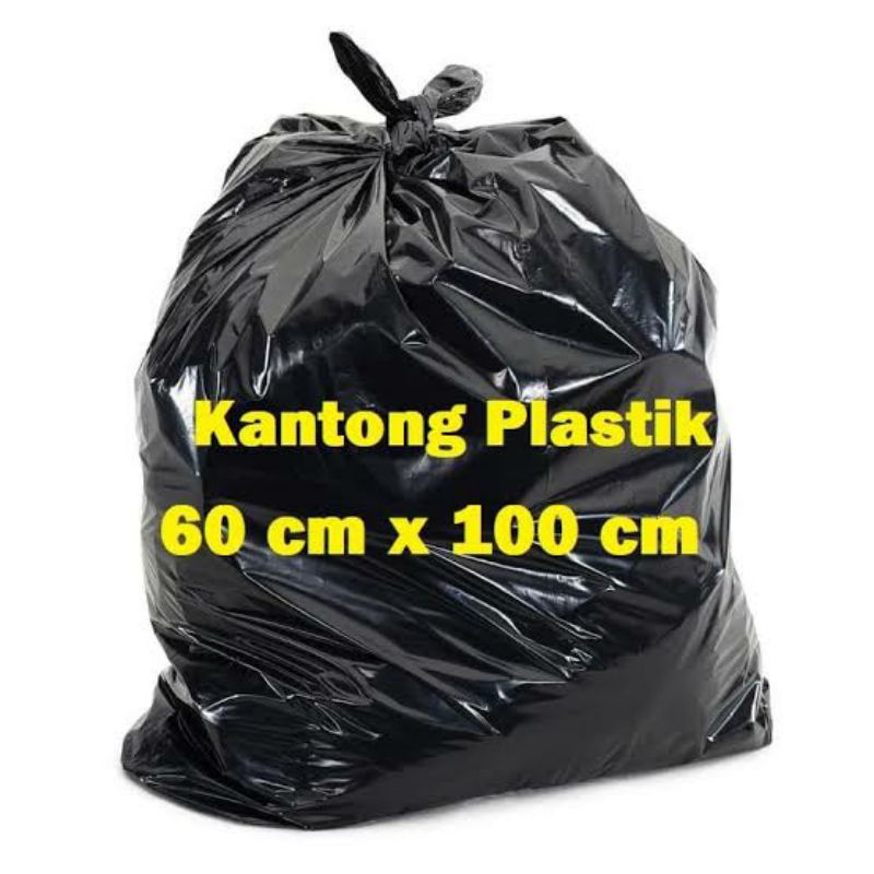 plastik sampah hitam 60x100