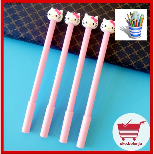 

Alat Tulis Pulpen Gel Karakter Lucu Hello Kitty Tinta Hitam 0.5mm OK0116
