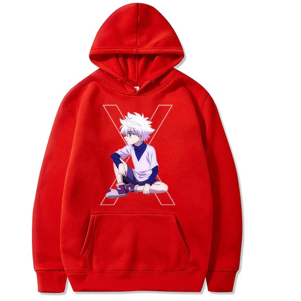 X killua Jumper Hoodie II X killua Sweater Hoodie II Sweter Oblong Topi SIZE M - XL ( Pria &amp; Wanita / Anak &amp; Dewasa )