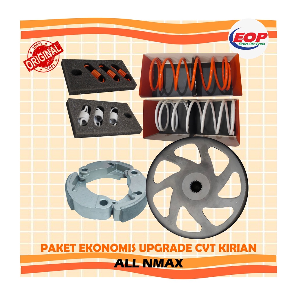 PAKET UPGRADE CVT KIRIAN - ANTI GEREDEG TANPA BORE UP-NMAX- -Full DAYTONA-