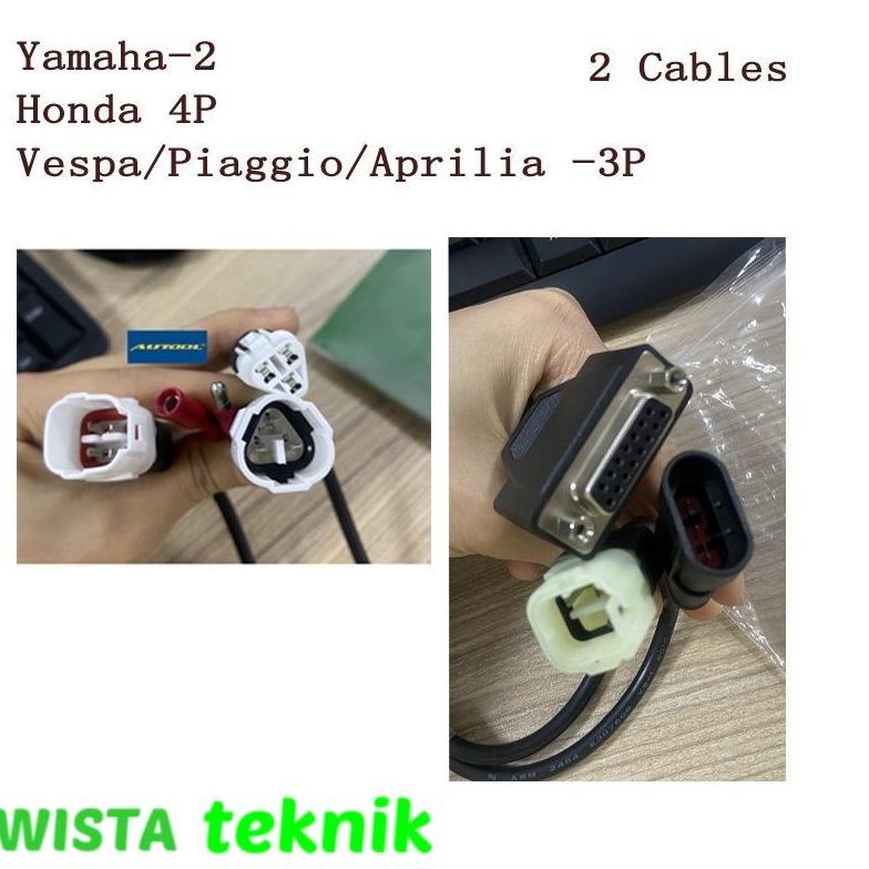 [Art. 824] Kabel yamaha, honda dan vespa scanner jdiag m100 dan m100 pro