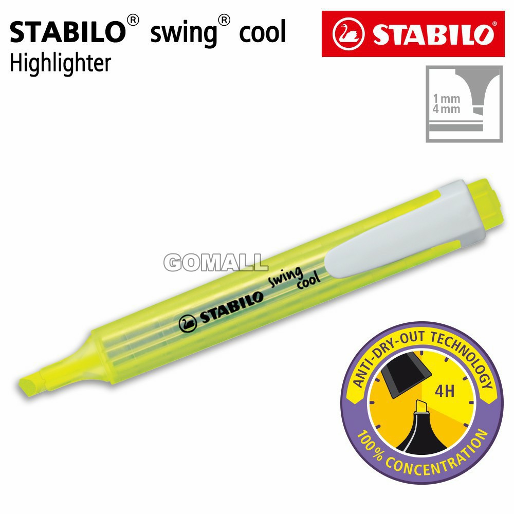 

STABILO Swing Cool Yellow / Highlighter Warna Kuning Original