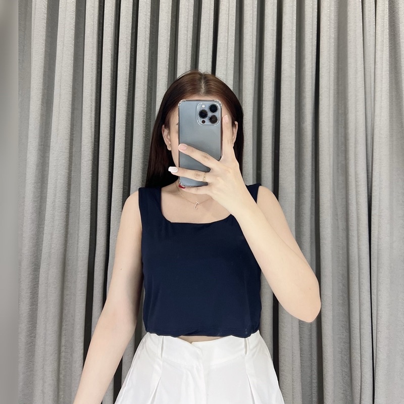 Tanktop Crop jersey 1740 | Tanktop crop | Korea crop tanktop