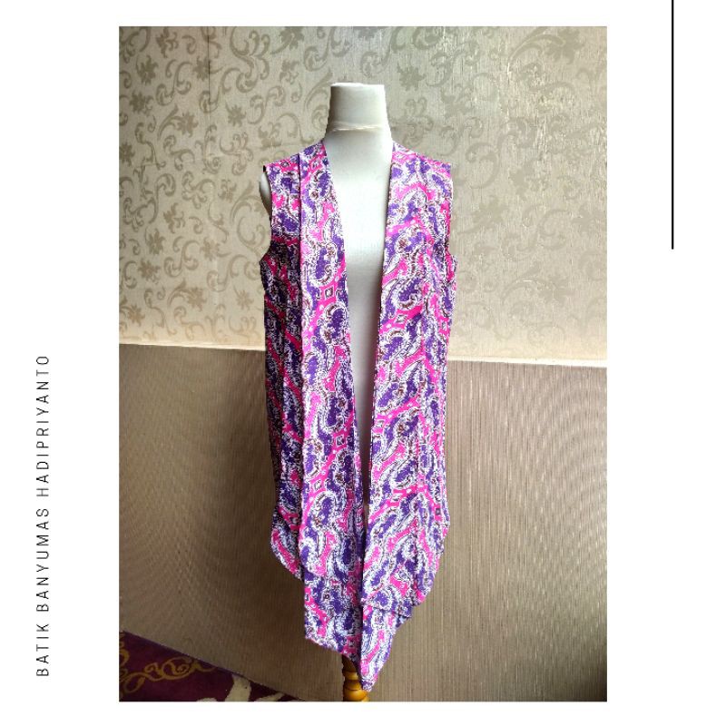 Outer Batik Atasan Batik Vest Panjang Ussy - Hadipriyanto