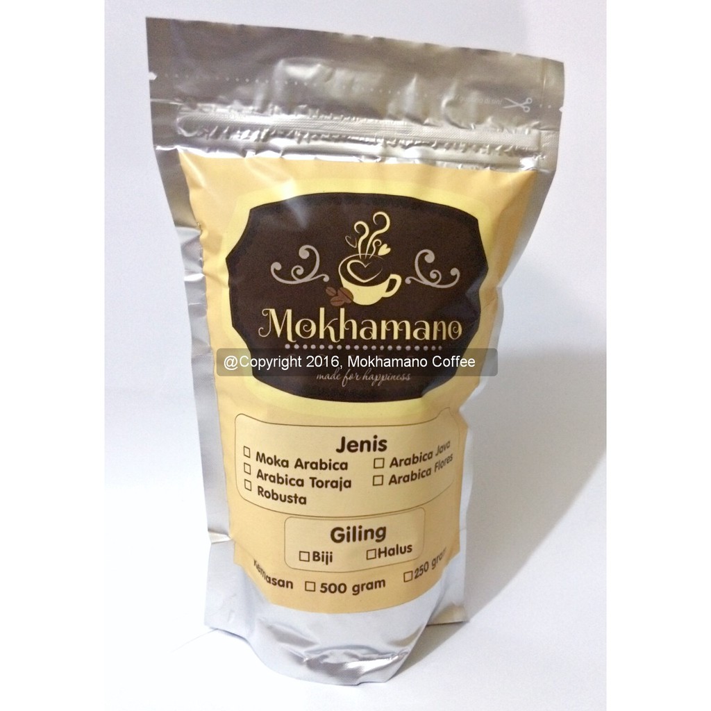 

Mokhamano Arabica Toraja/ Mokhamano Kopi Arabica Toraja 500 Gram