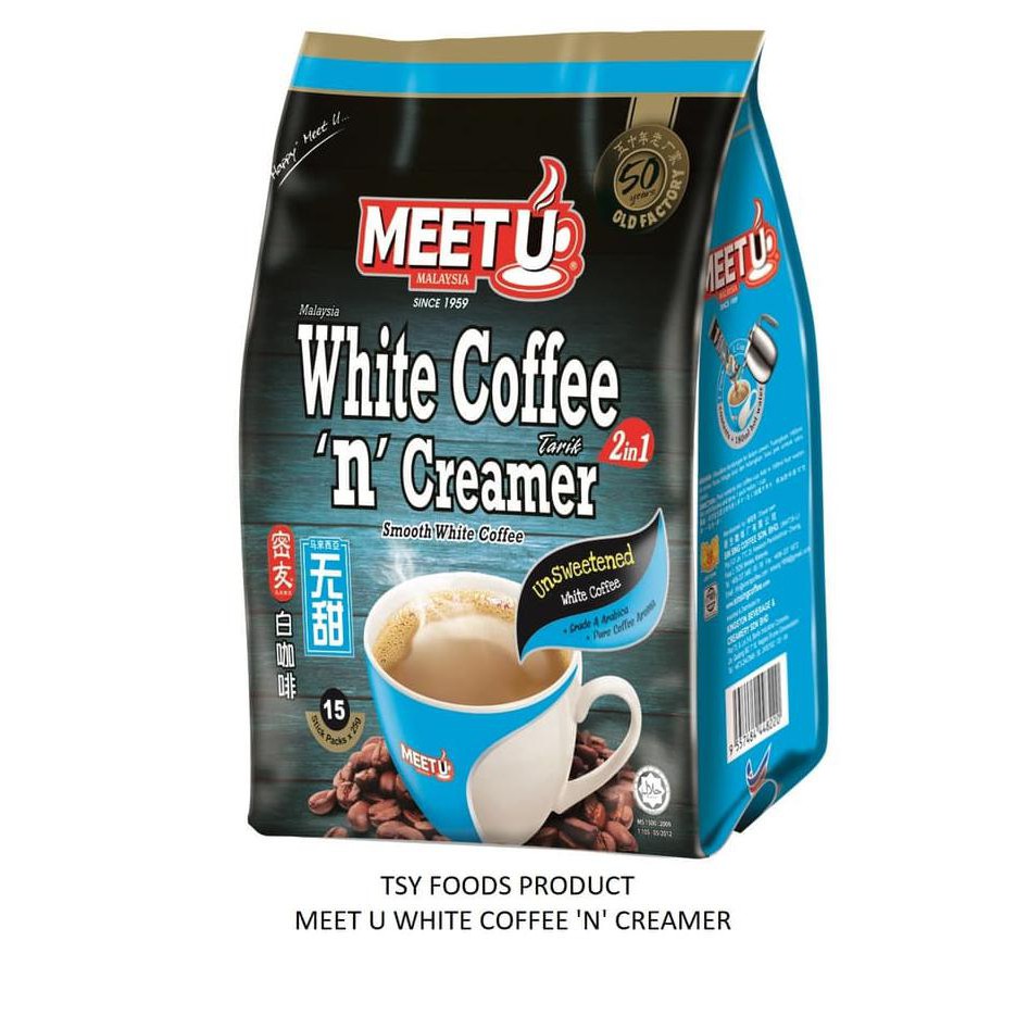 

MEET U WHITE COFFEE 'N' CREAMER ( NO SUGAR )